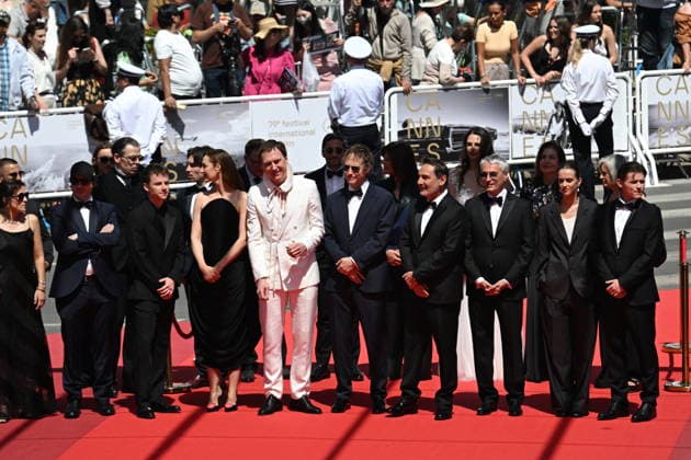 79th International Cannes Film Festival Montée des marches du film Moulin 79th International Cannes Film Festival Red Carpet for Moulin 456250 2026 05 17 Goldman, Alain Lellouche, Gilles Pansanel, Laetitia Lefebvre, Felix Eidinger, Lars Nemes, Laszlo Bourgoin, Louise de Gromard, Hortense Warburton, Patrick Demangel, Olivier Warburton, Max  Copyright: xSergexArnalx xStarfacex STAR_456250_002