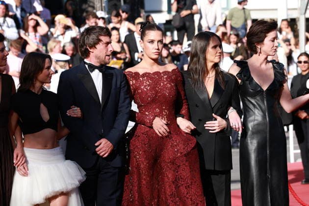 Cannes - Garance Red Carpet Hugo Selignac, Adele Exarchopoulos, Jeanne Herry and Sara Giraudeau at the Garance screening during the 79th annual Cannes Film Festival at Palais des Festivals on May 17, 2026 in Cannes, France. Photo by Jerome Domine ABACAPRESS.COM Cannes France  Copyright: xDominexJerome ABACAx