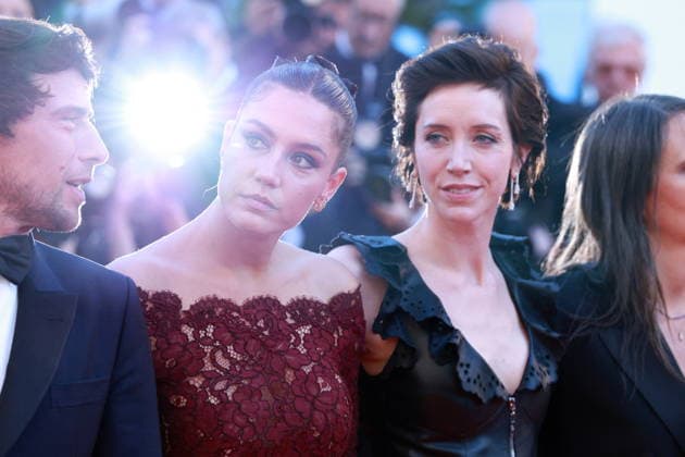 Cannes - Garance Red Carpet Sara Giraudeau and Adele Exarchopoulos at the Garance screening during the 79th annual Cannes Film Festival at Palais des Festivals on May 17, 2026 in Cannes, France. Photo by Jerome Domine ABACAPRESS.COM Cannes France  Copyright: xDominexJerome ABACAx