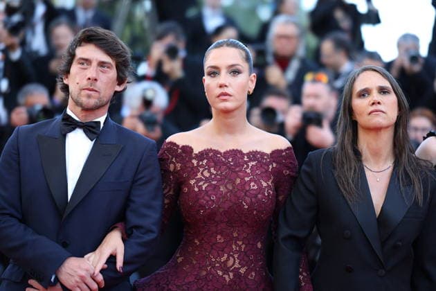 Cannes - Garance Red Carpet Hugo Srlignac, Adele Exarchopoulos and Jeanne Herry at the Garance screening during the 79th annual Cannes Film Festival at Palais des Festivals on May 17, 2026 in Cannes, France. Photo by Jerome Domine ABACAPRESS.COM Cannes France  Copyright: xDominexJerome ABACAx