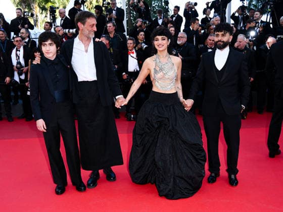 IPA84795715 - Cannes, 79th Cannes Film Festival 2026, Evening 6. Red Carpet film Garance. Pictured: Amine Bouhafa, SÃ bastien Laudenbach, Milo Machado-Graner and CamÃ lia Jordana  Copyright: xTerenghi Ipa-Agency.netx xPoolxPhotoxEventsx07x 84795715