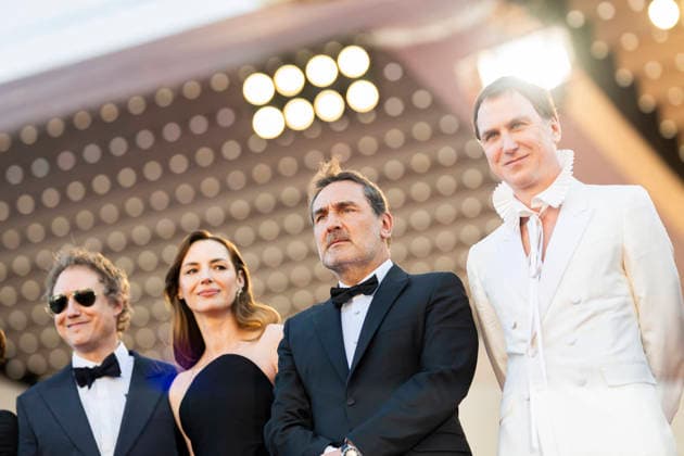 Cannes Moulin Red Carpet EB Louise Bourgoin, Gilles Lellouche, Lars Eidinger depart the Moulin screening during the 79th annual Cannes Film Festival at Palais des Festivals on May 17, 2026 in Cannes, France. Photo by Eliot Blondet ABACAPRESS.COM Cannes France France  Copyright: xBlondetxEliot ABACAx