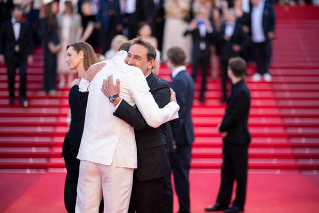 Cannes Moulin Red Carpet EB Gilles Lellouche, Lars Eidinger depart the Moulin screening during the 79th annual Cannes Film Festival at Palais des Festivals on May 17, 2026 in Cannes, France. Photo by Eliot Blondet ABACAPRESS.COM Cannes France France  Copyright: xBlondetxEliot ABACAx