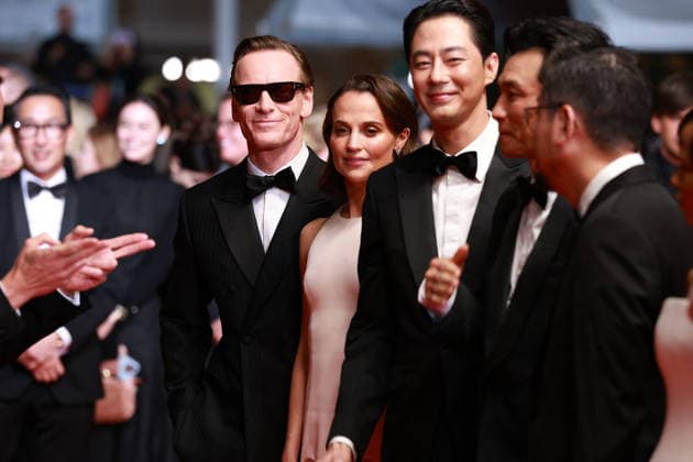 Cannes - Hope Red Carpet Michael Fassbender and Alicia Vikander attend the Hope screening on the red carpet during the 79th annual Cannes Film Festival at Palais des Festivals on May 17, 2026 in Cannes, France. Photo by Jerome Domine ABACAPRESS.COM Cannes France  Copyright: xDominexJerome ABACAx