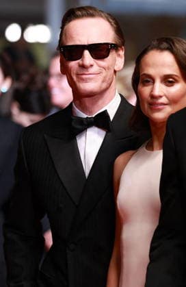 Cannes - Hope Red Carpet Michael Fassbender and Alicia Vikander attend the Hope screening on the red carpet during the 79th annual Cannes Film Festival at Palais des Festivals on May 17, 2026 in Cannes, France. Photo by Jerome Domine ABACAPRESS.COM Cannes France  Copyright: xDominexJerome ABACAx