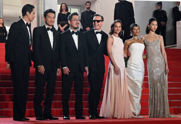 German- Irish actor Michael Fassbender, Swedish actress Alicia Vikander, American actress Taylor Russell, actor Cameron Britton, South Korean director Na Hong-jin, actress Jung Ho-yeon, actors Hwang Jung-min, Zo In-sung and Uhm Tae-goo attend the premiere of Hope at the 79th Cannes Film Festival in Cannes, France on Sunday, May 17, 2026. CAN20260517181 RUNExHELLESTAD
