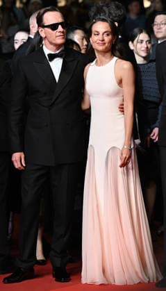 German- Irish actor Michael Fassbender and Swedish actress Alicia Vikander attend the premiere of Hope at the 79th Cannes Film Festival in Cannes, France on Sunday, May 17, 2026.  CAN20260517189 RUNExHELLESTAD