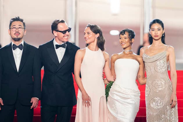 Cannes Hope Red Carpet EB Michael Fassbender, Alicia Vikander, Taylor Russell and Hoyeon Jung attend the Hope screening during the 79th annual Cannes Film Festival at Palais des Festivals on May 17, 2026 in Cannes, France. Photo by Eliot Blondet ABACAPRESS.COM Cannes France France  Copyright: xBlondetxEliot ABACAx