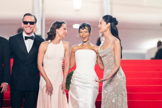 Cannes Hope Red Carpet EB Michael Fassbender, Alicia Vikander, Taylor Russell and Hoyeon Jung attend the Hope screening during the 79th annual Cannes Film Festival at Palais des Festivals on May 17, 2026 in Cannes, France. Photo by Eliot Blondet ABACAPRESS.COM Cannes France France  Copyright: xBlondetxEliot ABACAx
