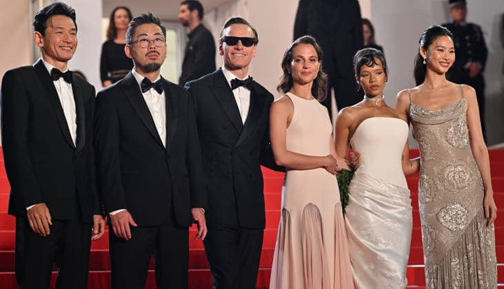 79th Cannes Film Festival: Hope screening CANNES, FRANCE - MAY 17: (L to R) South Korean actor Zo In-Sung, South korean actor Hwang Jung-Min, South Korean director and screenwriter Na Hong-Jin, German actor Michael Fassbender, Swedish actress Alicia Vikander, Canadian actress Taylor Russell and South Korean actress Ho-yeon Jung arrive for the screening of the film Hope at the 79th edition of the Cannes Film Festival in Cannes, France on May 17, 2026. Mustafa Yalcin Anadolu Cannes France. Editorial use only. Please get in touch for any other usage.  Copyright: x2026xAnadoluxMustafaxYalcinx
