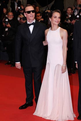 Cannes - Hope Red Carpet JD Michael Fassbender and Alicia Vikander arrive for the screening of the film Hope during the 79th annual Cannes Film Festival at Palais des Festivals on May 17, 2026 in Cannes, France. Photo by Jerome Domine ABACAPRESS.COM Cannes France  Copyright: xDominexJerome ABACAx