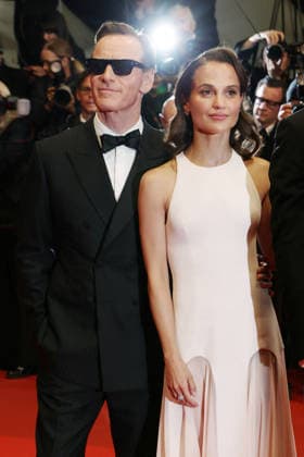 Cannes - Hope Red Carpet JD Michael Fassbender and Alicia Vikander arrive for the screening of the film Hope during the 79th annual Cannes Film Festival at Palais des Festivals on May 17, 2026 in Cannes, France. Photo by Jerome Domine ABACAPRESS.COM Cannes France  Copyright: xDominexJerome ABACAx