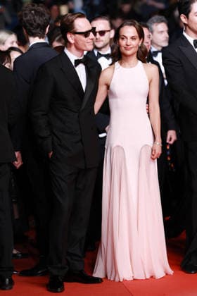 Cannes - Hope Red Carpet JD Michael Fassbender and Alicia Vikander arrive for the screening of the film Hope during the 79th annual Cannes Film Festival at Palais des Festivals on May 17, 2026 in Cannes, France. Photo by Jerome Domine ABACAPRESS.COM Cannes France  Copyright: xDominexJerome ABACAx
