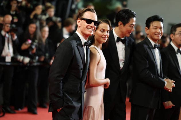 Cannes - Hope Red Carpet JD Michael Fassbender and Alicia Vikander arrive for the screening of the film Hope during the 79th annual Cannes Film Festival at Palais des Festivals on May 17, 2026 in Cannes, France. Photo by Jerome Domine ABACAPRESS.COM Cannes France  Copyright: xDominexJerome ABACAx