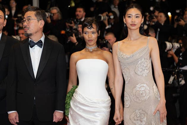79ème Festival International du Film de Cannes Montée des marches du film Hope 79th International Cannes Film Festival Red Carpet with Hope cast 456273 2026 05 17 Russell, Taylor Hong Jin, Na Jung, Hoyeon  Copyright: xIvankaxVoisinx xStarfacex STAR_456273_008