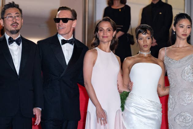 Cannes Hope screening NG Go Soo, Hwang Jeong-min, Na Hong-jin, Michael Fassbender, Alicia Vikander, Taylor Russell and Hoyeon Jung attending the ‘Hope’ Screening and Red Carpet at Palais Des Festivals in Cannes, France on May 17 2026 as part of the 79th Cannes Film Festival. Photo by Nicolas Genin ABACAPRESS.COM Cannes France  Copyright: xGeninxNicolas ABACAx