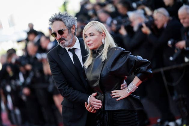 79ème Festival International du Film de Cannes Montee Garance 79th International Cannes Film Festival Red Carpet Garance with 456277 2026 05 17 Beart, Emmanuelle Chaudier, Frederic  Copyright: xLionelxGuericolas MPPx STAR_456277_124
