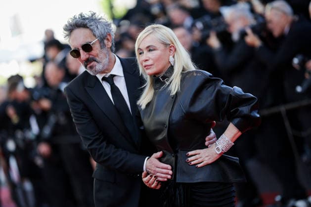 79ème Festival International du Film de Cannes Montee Garance 79th International Cannes Film Festival Red Carpet Garance with 456277 2026 05 17 Beart, Emmanuelle Chaudier, Frederic  Copyright: xLionelxGuericolas MPPx STAR_456277_125