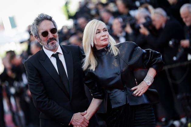 79ème Festival International du Film de Cannes Montee Garance 79th International Cannes Film Festival Red Carpet Garance with 456277 2026 05 17 Beart, Emmanuelle Chaudier, Frederic  Copyright: xLionelxGuericolas MPPx STAR_456277_126