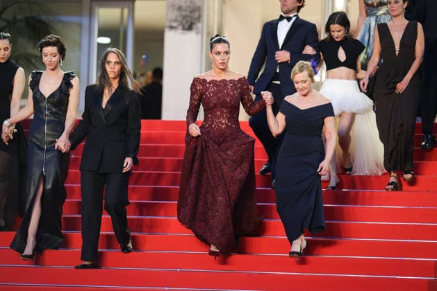 79ème Festival International du Film de Cannes Redescente du film Garance 79th International Film Festival of Cannes Return of the film Garance 456278 2026 05 17 Exarchopoulos, Adèle Giraudeau, Sara Herry, Jeanne Alexandridis, Helene  Copyright: xLionelxGuericolas MPPx STAR_456278_001