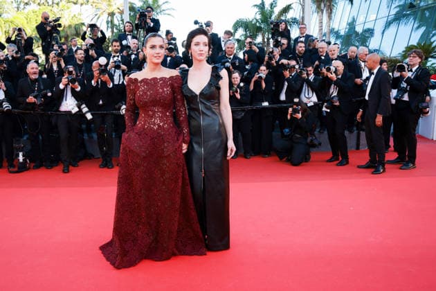 79ème Festival International du Film de Cannes Montee Garance 79th International Cannes Film Festival Red Carpet Garance with 456277 2026 05 17 Exarchopoulos, Adèle Giraudeau, Sara  Copyright: xLionelxGuericolas MPPx STAR_456277_185