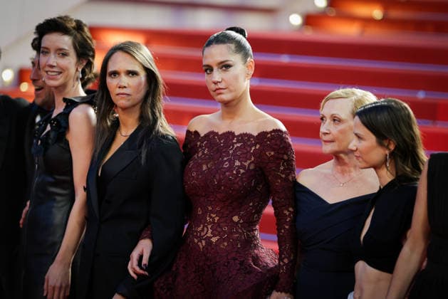 79ème Festival International du Film de Cannes Redescente du film Garance 79th International Film Festival of Cannes Return of the film Garance 456278 2026 05 17 Exarchopoulos, Adèle Giraudeau, Sara Herry, Jeanne Alexandridis, Helene  Copyright: xLionelxGuericolas MPPx STAR_456278_011