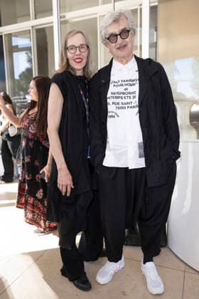 Cannes Wim Wenders, Donata Wenders exits Martinez MP Cannes, France- May 16: Wim Wenders, Donata Wenders arrives to Hotel Martinez during 79th Festival of Cannes, on May 16, 2026 in Cannes, France. Photo by Marco Piovanotto Abacapress.com Cannes France  Copyright: xPiovanottoxMarco ABACAx