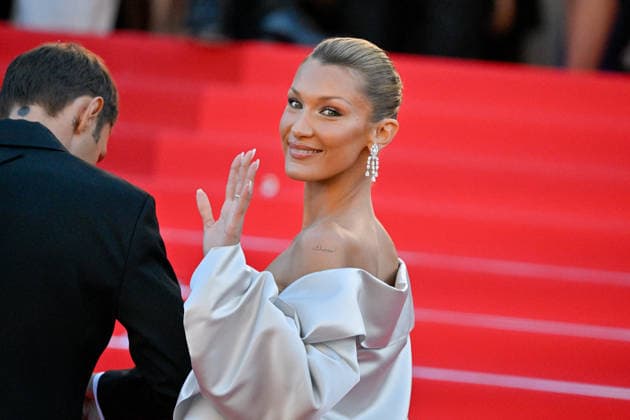Cannes Garance Screening JR Bella Hadid attending the screening of the movie Garance during 79th Cannes Film Festival in Cannes, France on May 17, 2026. Photo by Julien Reynaud APS-Medias ABACAPRESS.COM Cannes France  Copyright: xReynaudxJulien APS-Medias ABACAx
