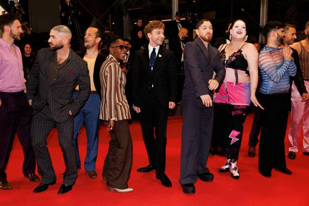 Marco Nguyen, Nicolas Athané, Alex Ramires, Jérémy Gillet, Shirley Souagnon, François Sagat, Brice Chevillard, Simon Balteaux Montée des marches du film Jim Queen lors du 79ème Festival International du Film de Cannes le 18 mai 2026 Moreau Jacovides Bestimage The red carpet for the film Jim Queen at the 79th Cannes International Film Festival on 18 May 2026 Cannes France  Copyright: xJACOVIDES-MOREAUx xBESTIMAGExJACOVIDES-MOREAUx xBESTIMAGEx