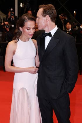 Cannes - Hope Red Carpet JD Michael Fassbender and Alicia Vikander leaving the screening of the film Hope during the 79th annual Cannes Film Festival at Palais des Festivals on May 17, 2026 in Cannes, France. Photo by Jerome Domine ABACAPRESS.COM Cannes France  Copyright: xDominexJerome ABACAx