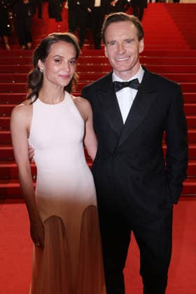 Cannes - Hope Red Carpet JD Michael Fassbender and Alicia Vikander leaving the screening of the film Hope during the 79th annual Cannes Film Festival at Palais des Festivals on May 17, 2026 in Cannes, France. Photo by Jerome Domine ABACAPRESS.COM Cannes France  Copyright: xDominexJerome ABACAx