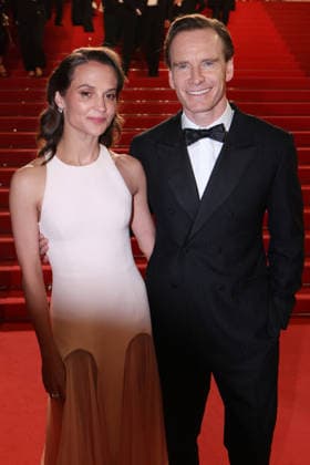 Cannes - Hope Red Carpet JD Michael Fassbender and Alicia Vikander leaving the screening of the film Hope during the 79th annual Cannes Film Festival at Palais des Festivals on May 17, 2026 in Cannes, France. Photo by Jerome Domine ABACAPRESS.COM Cannes France  Copyright: xDominexJerome ABACAx