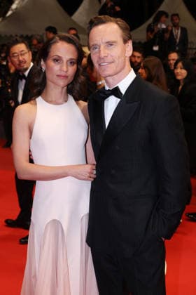 Cannes - Hope Red Carpet JD Michael Fassbender and Alicia Vikander leaving the screening of the film Hope during the 79th annual Cannes Film Festival at Palais des Festivals on May 17, 2026 in Cannes, France. Photo by Jerome Domine ABACAPRESS.COM Cannes France  Copyright: xDominexJerome ABACAx