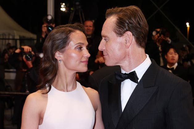 Cannes - Hope Red Carpet JD Michael Fassbender and Alicia Vikander leaving the screening of the film Hope during the 79th annual Cannes Film Festival at Palais des Festivals on May 17, 2026 in Cannes, France. Photo by Jerome Domine ABACAPRESS.COM Cannes France  Copyright: xDominexJerome ABACAx