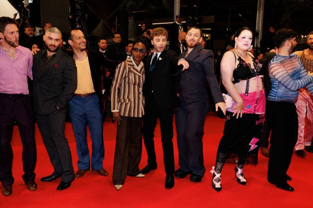 Marco Nguyen, Nicolas Athané, Alex Ramires, Jérémy Gillet, Shirley Souagnon, François Sagat, Brice Chevillard, Simon Balteaux Montée des marches du film Jim Queen lors du 79ème Festival International du Film de Cannes le 18 mai 2026 Moreau Jacovides Bestimage The red carpet for the film Jim Queen at the 79th Cannes International Film Festival on 18 May 2026 Cannes France  Copyright: xJACOVIDES-MOREAUx xBESTIMAGExJACOVIDES-MOREAUx xBESTIMAGEx