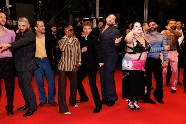 Marco Nguyen, Nicolas Athané, Alex Ramires, Jérémy Gillet, Shirley Souagnon, François Sagat, Brice Chevillard, Simon Balteaux Montée des marches du film Jim Queen lors du 79ème Festival International du Film de Cannes le 18 mai 2026 Moreau Jacovides Bestimage The red carpet for the film Jim Queen at the 79th Cannes International Film Festival on 18 May 2026 Cannes France  Copyright: xJACOVIDES-MOREAUx xBESTIMAGExJACOVIDES-MOREAUx xBESTIMAGEx