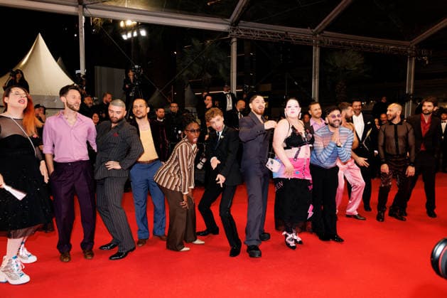 Marco Nguyen, Nicolas Athané, Alex Ramires, Jérémy Gillet, Shirley Souagnon, François Sagat, Brice Chevillard, Simon Balteaux Montée des marches du film Jim Queen lors du 79ème Festival International du Film de Cannes le 18 mai 2026 Moreau Jacovides Bestimage The red carpet for the film Jim Queen at the 79th Cannes International Film Festival on 18 May 2026 Cannes France  Copyright: xJACOVIDES-MOREAUx xBESTIMAGExJACOVIDES-MOREAUx xBESTIMAGEx