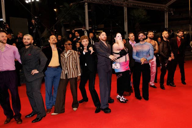 Marco Nguyen, Nicolas Athané, Alex Ramires, Jérémy Gillet, Shirley Souagnon, François Sagat, Brice Chevillard, Simon Balteaux Montée des marches du film Jim Queen lors du 79ème Festival International du Film de Cannes le 18 mai 2026 Moreau Jacovides Bestimage The red carpet for the film Jim Queen at the 79th Cannes International Film Festival on 18 May 2026 Cannes France  Copyright: xJACOVIDES-MOREAUx xBESTIMAGExJACOVIDES-MOREAUx xBESTIMAGEx