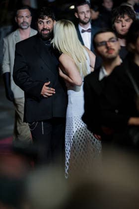 79ème Festival International du Film de Cannes Montée des marches du film Jim Queen 456282 2026 05 17 France Victor Artus Solaro, Artus Higelin, Kim  Copyright: xStarfacex STAR_456282_002