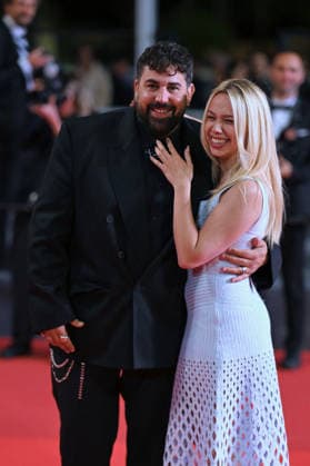 Cannes Jim Queen red carpet. FC Kim Higelin and Artus Solaro attend the Jim Queen screening during the 79th annual Cannes Film Festival at Palais des Festivals on May 17, 2026 in Cannes, France.Photo by Franck Castel ABACAPRESS.COM Cannes  Copyright: xCastelxFranck ABACAx