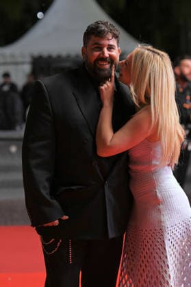 Cannes Jim Queen red carpet. FC Kim Higelin and Artus Solaro attend the Jim Queen screening during the 79th annual Cannes Film Festival at Palais des Festivals on May 17, 2026 in Cannes, France.Photo by Franck Castel ABACAPRESS.COM Cannes  Copyright: xCastelxFranck ABACAx