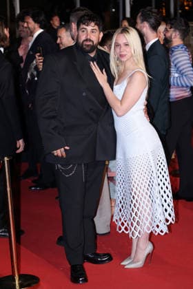 Cannes - Jim Queen Red Carpet JD Artus Solaro and Kim Higelin attend the screening of the film Jim Queen during the 79th annual Cannes Film Festival at Palais des Festivals on May 17, 2026 in Cannes, France. Photo by Jerome Domine ABACAPRESS.COM Cannes France  Copyright: xDominexJerome ABACAx