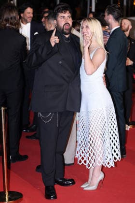 Cannes - Jim Queen Red Carpet JD Artus Solaro and Kim Higelin attend the screening of the film Jim Queen during the 79th annual Cannes Film Festival at Palais des Festivals on May 17, 2026 in Cannes, France. Photo by Jerome Domine ABACAPRESS.COM Cannes France  Copyright: xDominexJerome ABACAx