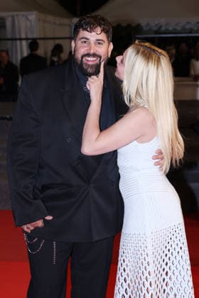 Cannes - Jim Queen Red Carpet JD Artus Solaro and Kim Higelin attend the screening of the film Jim Queen during the 79th annual Cannes Film Festival at Palais des Festivals on May 17, 2026 in Cannes, France. Photo by Jerome Domine ABACAPRESS.COM Cannes France  Copyright: xDominexJerome ABACAx