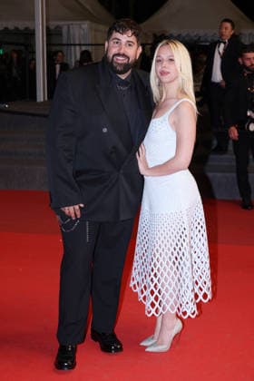 Cannes - Jim Queen Red Carpet JD Artus Solaro and Kim Higelin attend the screening of the film Jim Queen during the 79th annual Cannes Film Festival at Palais des Festivals on May 17, 2026 in Cannes, France. Photo by Jerome Domine ABACAPRESS.COM Cannes France  Copyright: xDominexJerome ABACAx