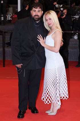 Cannes - Jim Queen Red Carpet JD Artus Solaro and Kim Higelin attend the screening of the film Jim Queen during the 79th annual Cannes Film Festival at Palais des Festivals on May 17, 2026 in Cannes, France. Photo by Jerome Domine ABACAPRESS.COM Cannes France  Copyright: xDominexJerome ABACAx