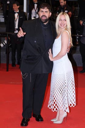 Cannes - Jim Queen Red Carpet JD Artus Solaro and Kim Higelin attend the screening of the film Jim Queen during the 79th annual Cannes Film Festival at Palais des Festivals on May 17, 2026 in Cannes, France. Photo by Jerome Domine ABACAPRESS.COM Cannes France  Copyright: xDominexJerome ABACAx