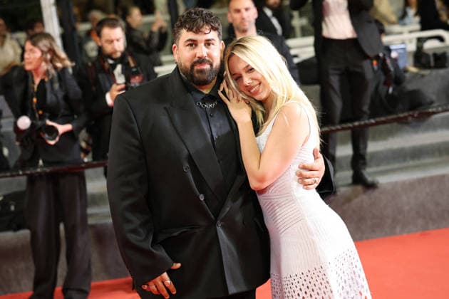 Cannes - Jim Queen Red Carpet JD Artus Solaro and Kim Higelin attend the screening of the film Jim Queen during the 79th annual Cannes Film Festival at Palais des Festivals on May 17, 2026 in Cannes, France. Photo by Jerome Domine ABACAPRESS.COM Cannes France  Copyright: xDominexJerome ABACAx