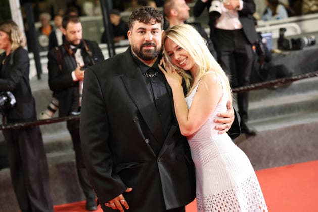 Cannes - Jim Queen Red Carpet JD Artus Solaro and Kim Higelin attend the screening of the film Jim Queen during the 79th annual Cannes Film Festival at Palais des Festivals on May 17, 2026 in Cannes, France. Photo by Jerome Domine ABACAPRESS.COM Cannes France  Copyright: xDominexJerome ABACAx