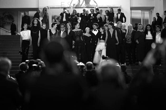 Cannes Hope red carpet. FC Raya Martigny, Jehnny Beth, Sara Giraudeau, Jeanne Herry, Adèle Exarchopoulos, Hélène Alexandridis, Mathilde Roehrich, Hugo Selignac, Sara-Jeanne Drillaud, Alain Attal, Brigitte Sy and Anne Suarez attends the Hope screening during the 79th annual Cannes Film Festival at Palais des Festivals on May 17, 2026 in Cannes, France. Photo by Franck Castel ABACAPRESS.COM Cannes Copyright: xCastelxFranck ABACAx